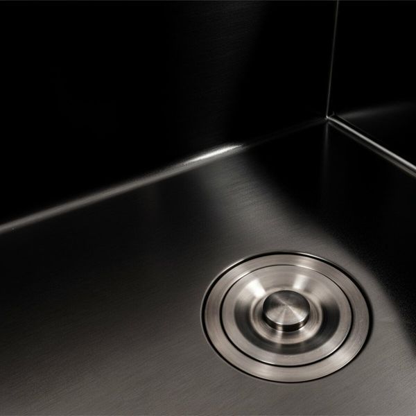 Кухонна мийка CM 65*50 R PVD чорна Platinum Handmade (круглий сифон 3.0/0.8) 44562 фото