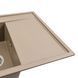 Гранитная мойка для кухни Platinum 7950 AZURIT матовый Титан 41074 фото 3