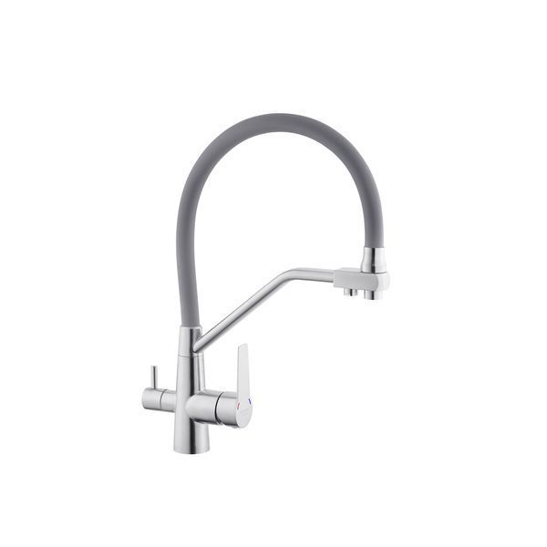 Комплект кухонної мийки KRP Geb&uuml;rstet - HM5050 Edelstahl GRA ST53948 фото