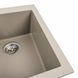Гранитная мойка для кухни Platinum 4150 SOKIL матовый Титан 40326 фото 4