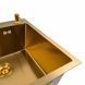 Кухонная мойка 50*50 PVD Gold Platinum Handmade (сифон круглый, 3,0/0,8) 45921 фото 3