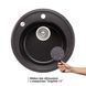 Кухонна мийка Lidz D510/200 GRF-13 (LIDZGRF13D510200) SD00043320 фото 6