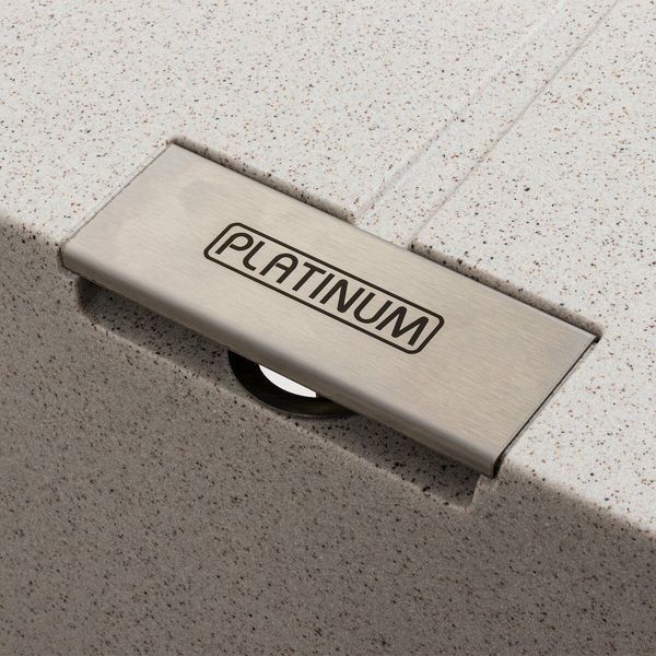 Гранітна мийка для кухні Platinum ZIRKONE 6250 матова Топаз 48981 фото