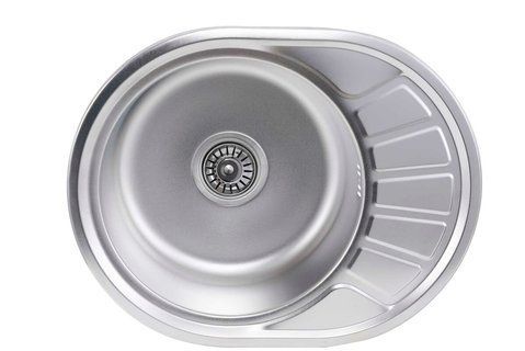 Кухонная мойка из нержавеющей стали Platinum САТИН 5745 (0,8/180 мм) 11659 фото