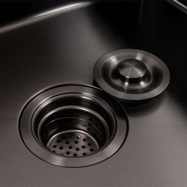Комплект кухонной мойки Valeso 60х50HM PVD Kitchen Line Grafite SL73246 фото