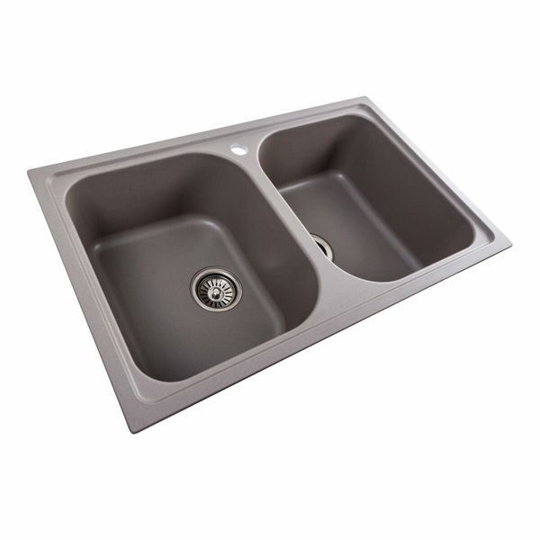 Гранитная мойка для кухни Platinum 7950 Equatoria матовая Дюна 41196 фото