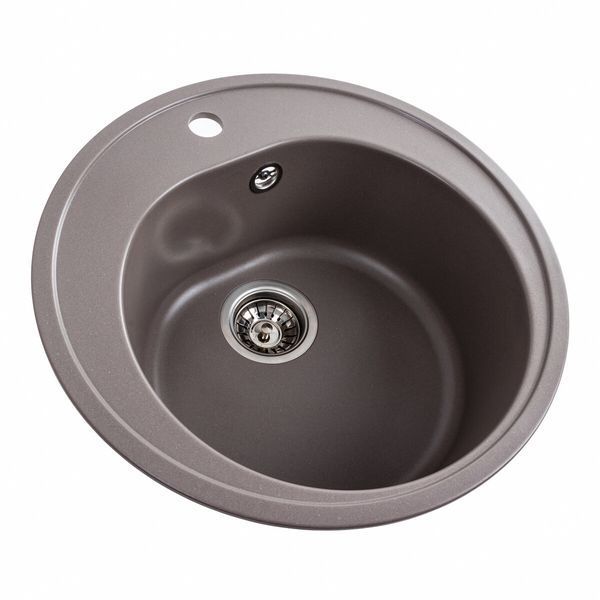 Гранитная мойка для кухни Platinum 510 LUNA матовая Дюна 41615 фото