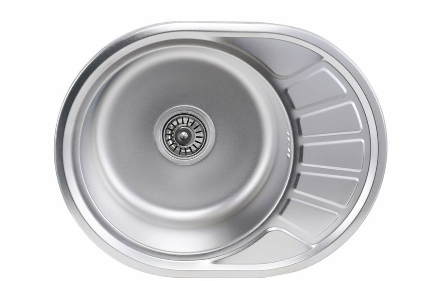 Кухонная мойка из нержавеющей стали Platinum САТИН 5745 (0,8/180 мм) 11659 фото