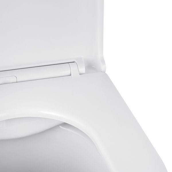 Комплект 4 в 1: Инсталляция Grohe Solido 2 в 1 38971000 + Панель смыва для унитаза Even Black 38966KV0 + Унитаз подвесной безобедочный Kroner Armada WHI513636 RIMLESS с сиденьем Slim Duroplast /Soft (38971966KV0KA51R) CV036752 фото