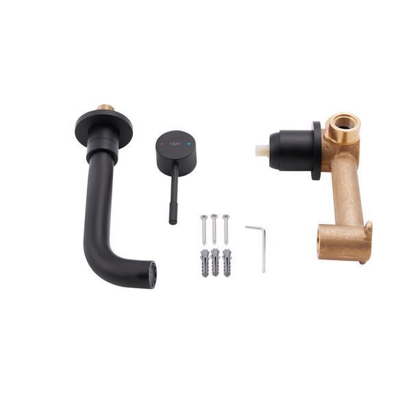 Смеситель для раковины Qtap Scorpio скрытого монтажа QTSCOR3050105B Black Matt SD00047468 фото