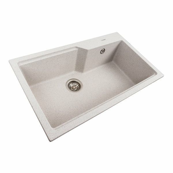 Гранитная мойка для кухни Platinum NIKA 7545 матовая Топаз 47798 фото