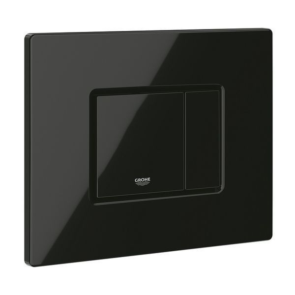 Комплект 4 в 1: Инсталляция Grohe Solido 2 в 1 38971000 + Панель смыва для унитаза Even Black 38966KV0 + Унитаз подвесной безобедочный Kroner Armada WHI513636 RIMLESS с сиденьем Slim Duroplast /Soft (38971966KV0KA51R) CV036752 фото