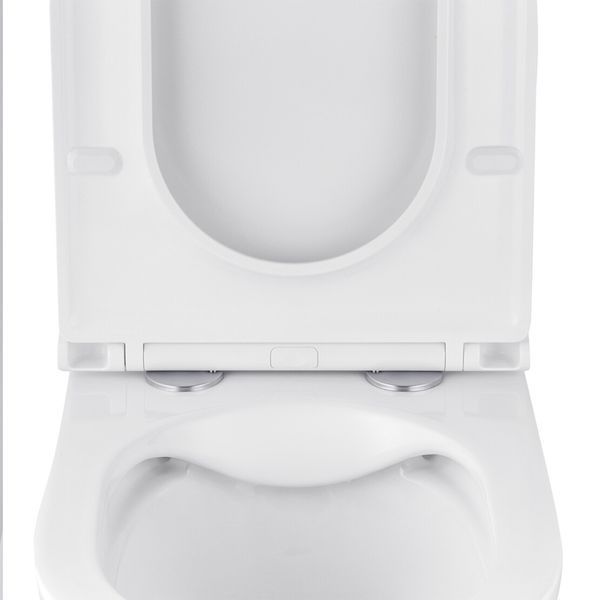 Комплект 4 в 1: Инсталляция Grohe Solido 2 в 1 38971000 + Панель смыва для унитаза Even Black 38966KV0 + Унитаз подвесной безобедочный Kroner Armada WHI513636 RIMLESS с сиденьем Slim Duroplast /Soft (38971966KV0KA51R) CV036752 фото