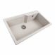 Гранитная мойка для кухни Platinum NIKA 7545 матовая Топаз 47798 фото 3