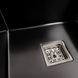 Мойка PVD Black Platinum Handmade 78*50B R (два отверстия, квадратный сифон, 3.0/1.0 мм) 37687 фото 4