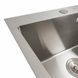 Кухонная мойка 50*50 нержавейка Platinum Handmade (сифон круглый, 3,0/0,8) 45917 фото 4