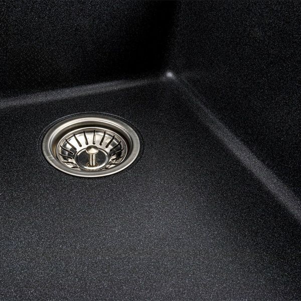 Гранітна мийка для кухні Platinum 9950 PANDORA матовий Карбон 39977 фото