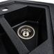 Гранітна мийка для кухні Platinum 9950 PANDORA матовий Карбон 39977 фото 7