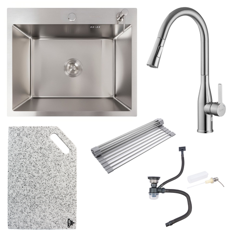 Комплект кухонной мойки Valeso 60х50HM ST02 Kitchen Line SL73441 фото