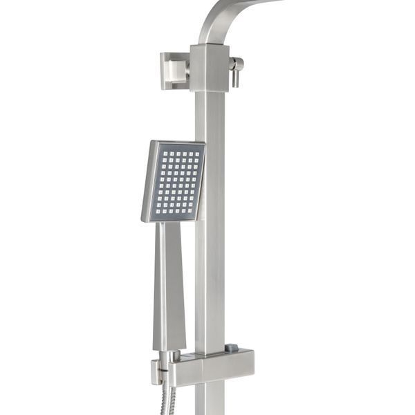 Душова система для кабіни Qtap Capricorn на три споживача (з виливом) 53103KNN Brushed Nickel PVD SD00047515 фото