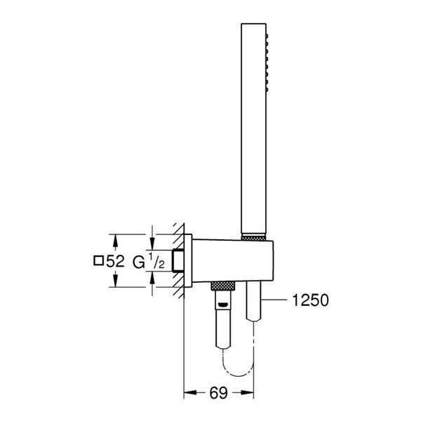 Душевой набор Grohe Euphoria Cube Stick 26405000 CV030544 фото
