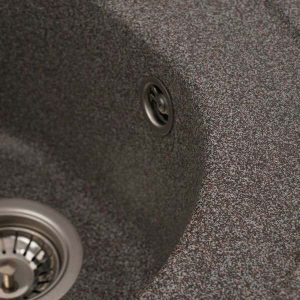 Гранитная мойка для кухни Platinum 510 LUNA матовая Микс 3324 фото
