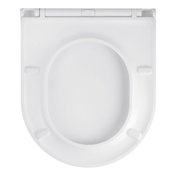 Комплект 4 в 1: Инсталляция Grohe Solido 2 в 1 38971000 + Панель смыва для унитаза Grohe Even Black 38966KV0 + Унитаз безобедочный Kroner Harz WHI483632 TORNADO с сиденьем Slim Duroplast / Soft-close2 (38971966KV0KH48T) CV036754 фото