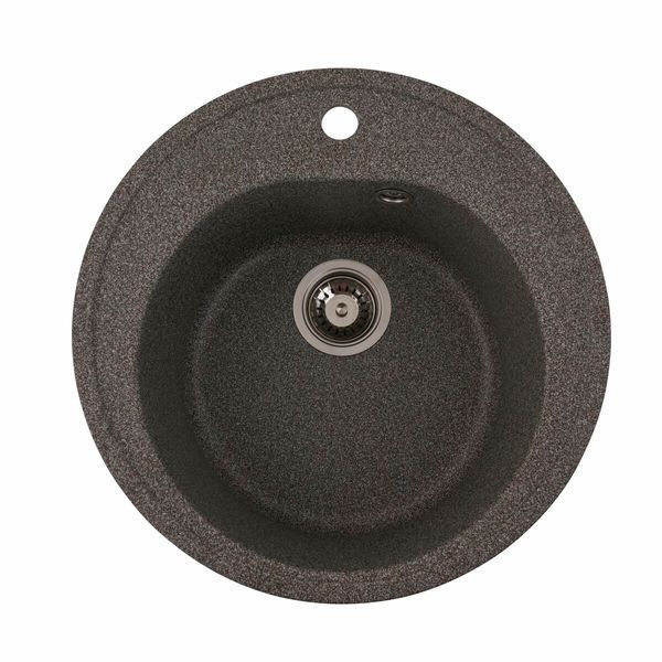 Гранитная мойка для кухни Platinum 510 LUNA матовая Микс 3324 фото