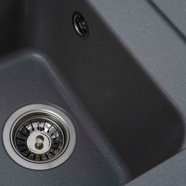 Гранітна мийка для кухні Platinum 4050 KORRADO матова Сірий мусон 3549 фото