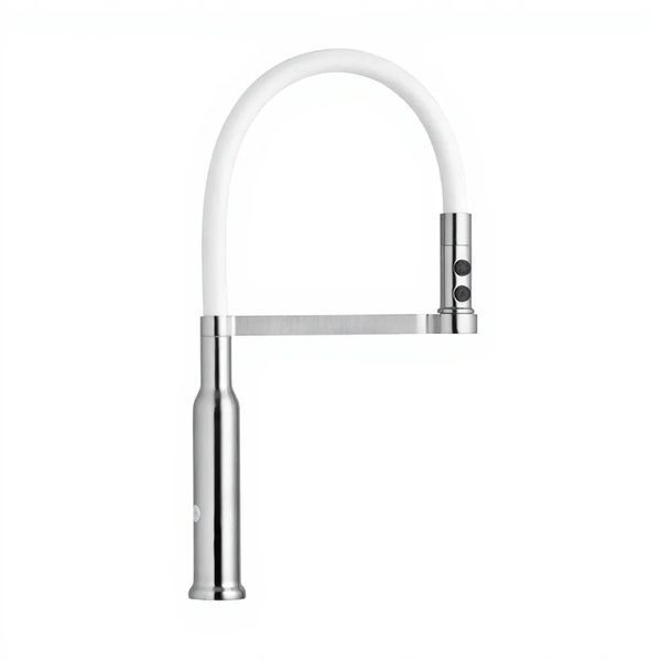Комплект кухонной мойки Kroner KRP Geb&uuml;rstet 63х50HM ST16 WHI SL43417 фото