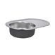 Кухонная мойка Lidz 7750 0,8 мм Satin (LIDZ7750SAT) SD00027779 фото 4