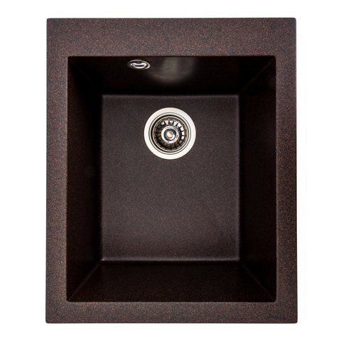 Гранитная мойка для кухни Platinum 4150 SOKIL матовая Шоколад 38997 фото