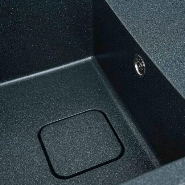 Гранітна мийка для кухні Platinum 7850 CUBE матова Антрацит 3887 фото