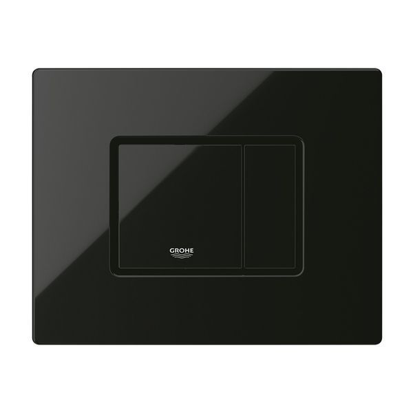 Комплект 4 в 1: Инсталляция Grohe Solido 2 в 1 38971000 + Панель смыва для унитаза Grohe Even Black 38966KV0 + Унитаз безободочный Kroner Harz WHI493736 RIMLESS с сиденьем Slim Duroplast / Soft-close (38971966KV0KH49R) CV036755 фото