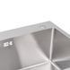 Мойка для кухни с двумя чашами интегрированная Lidz Handmade H7843 (LDH7843BRU35387) Brushed Steel 3,0/1,0 мм SD00041491 фото 4