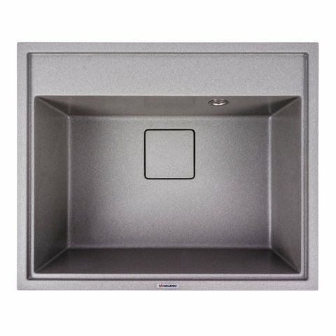 Гранитная мойка для кухни Platinum SHERLIT 6050 матовая Серый Мусон 51367 фото