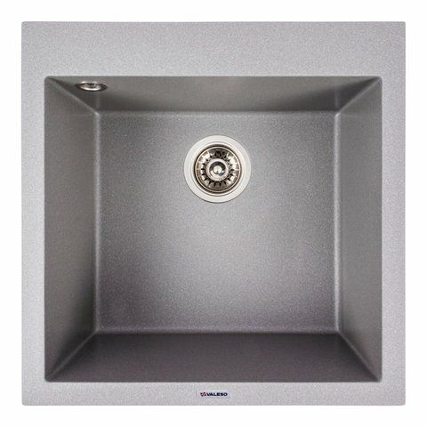 Гранитная мойка для кухни Platinum GALAX 5050 матовая Серый Мусон 51369 фото