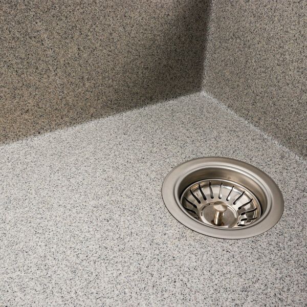 Гранитная мойка для кухни Platinum AZURIT 7950 матовая Серая 48949 фото