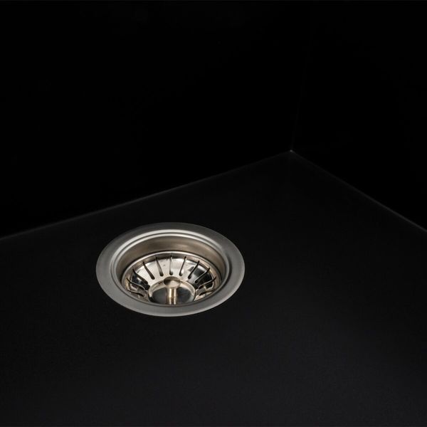 Гранітна мийка для кухні Platinum 9651 ATLAS матовий Чорний 41056 фото