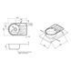 Кухонная мойка Qtap 6744L 0,8 мм Micro Decor (QT6744LMICDEC08) SD00041003 фото 2