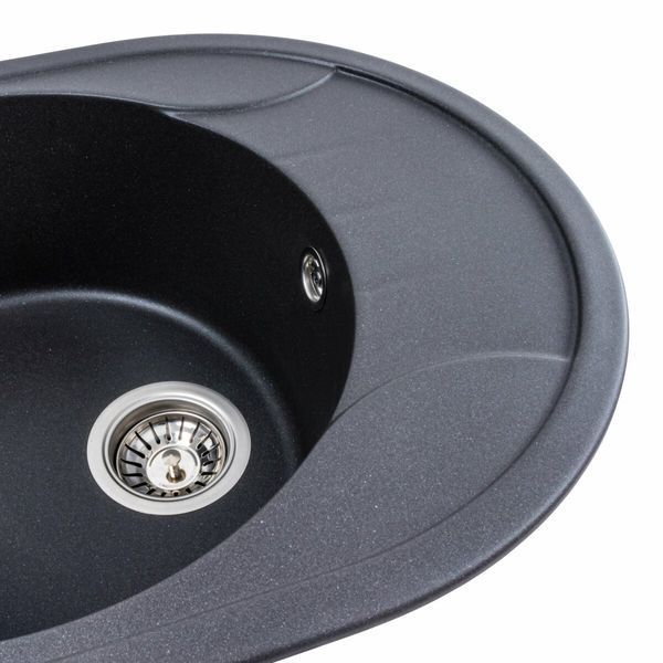 Гранитная мойка для кухни Platinum 5847 ONYX матовый Морион 41622 фото