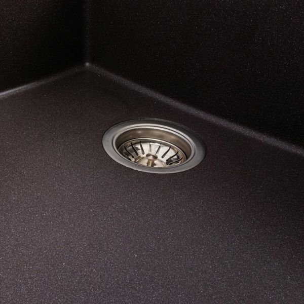 Гранітна мийка для кухні Platinum DIAMOND 8650 матова Гренадін 49014 фото