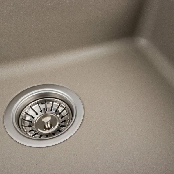 Гранитная мойка для кухни Platinum VESTA 5852 матовая Титан 49152 фото