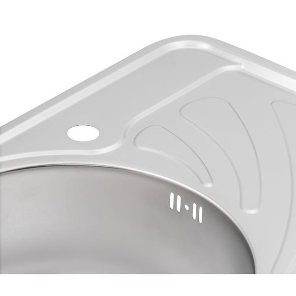 Кухонна мийка Qtap 6744L 0,8 мм Satin (QT6744LSAT08) SD00041004 фото