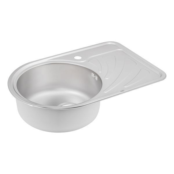 Кухонна мийка Qtap 6744L 0,8 мм Satin (QT6744LSAT08) SD00041004 фото
