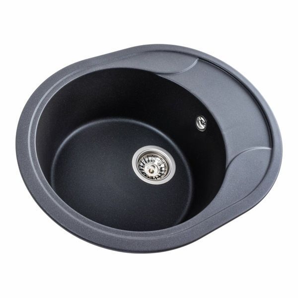 Гранитная мойка для кухни Platinum 5847 ONYX матовый Морион 41622 фото