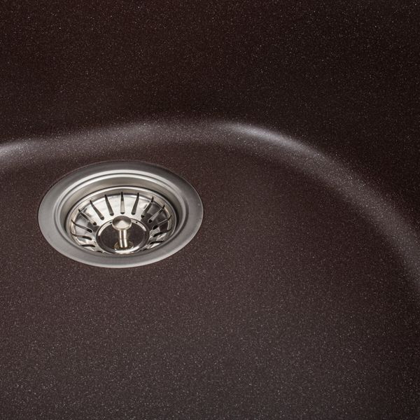 Гранитная мойка для кухни Platinum 510 LUNA матовая Мокко 3325 фото