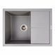 Гранітна мийка Platinum CRIPTA 6550 матова Сірий мусон 51371 фото 1