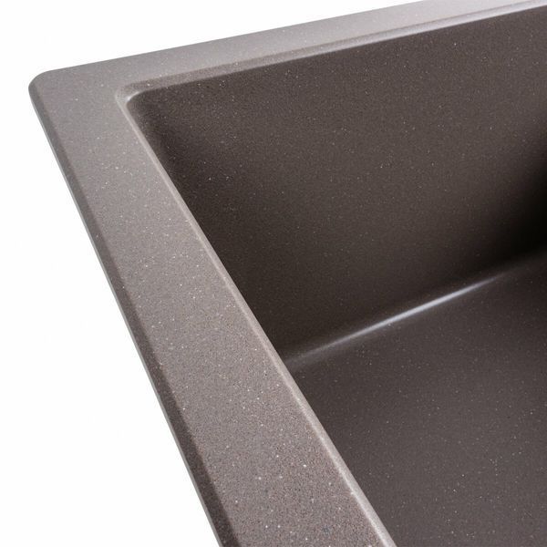 Гранітна мийка для кухні Platinum 5851 ARIA матова Дюна 41623 фото
