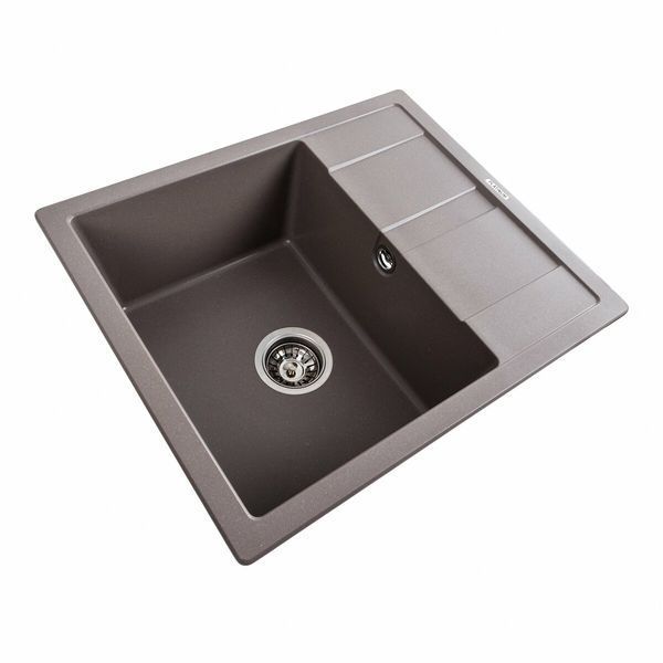 Гранітна мийка для кухні Platinum 5851 ARIA матова Дюна 41623 фото